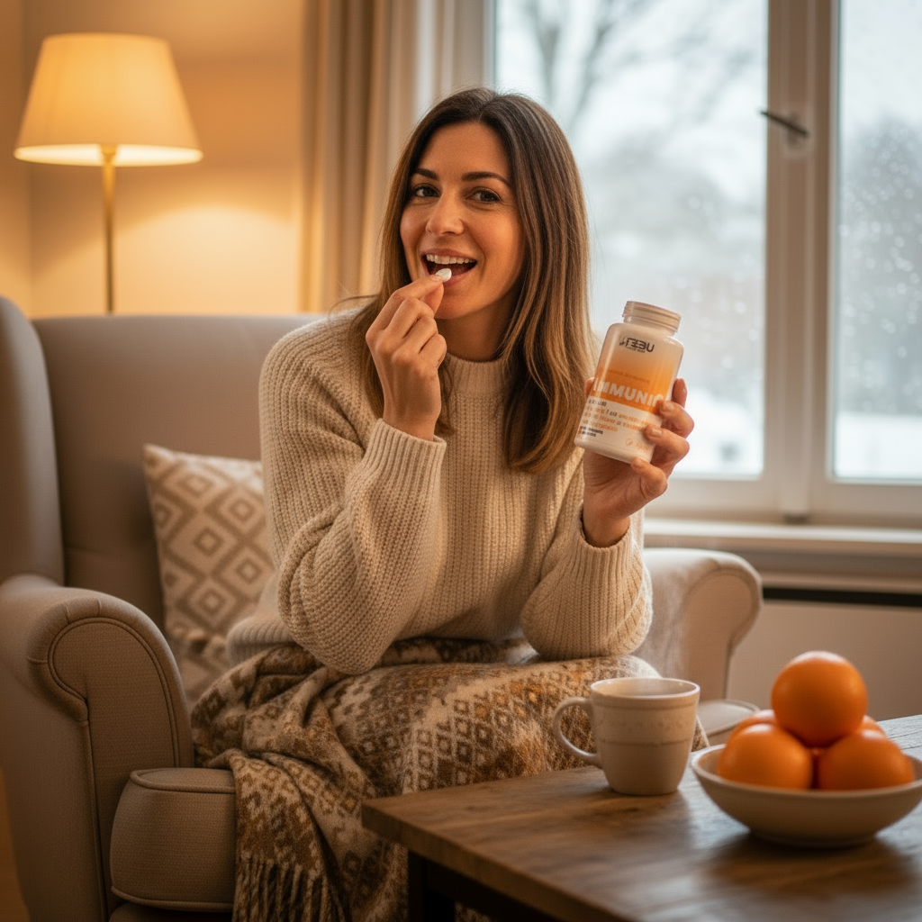 ImmuniC - Assunzione con Flacone in Mano