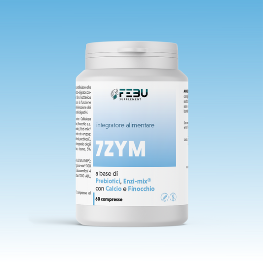 7ZYM - Integratore Digestivo con 7 Enzimi - 60 Compresse